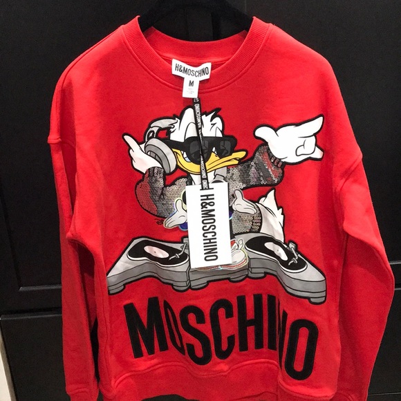 donald duck red sweater